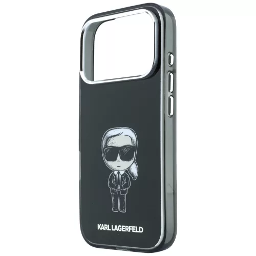 Karl Lagerfeld - HC MagSafe IML Ikonik Sketch Print (KLHMP18L6HKIKDK) - iPhone 18 Pro / iPhone 17 Pro - Black