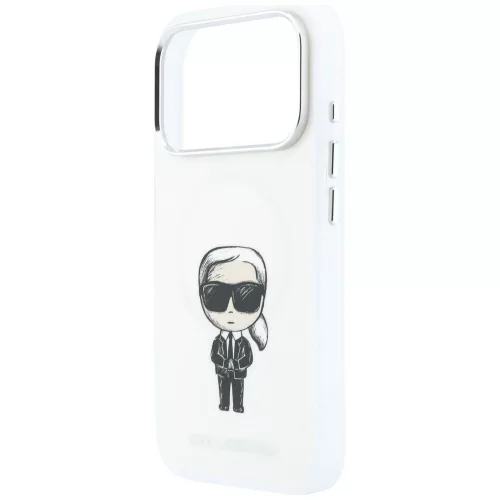 Karl Lagerfeld - HC MagSafe IML Ikonik Sketch Print (KLHMP18L6HKIKDE) - iPhone 18 Pro / iPhone 17 Pro - Beige