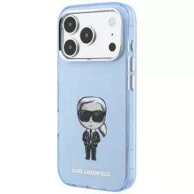   Karl Lagerfeld - HC MagSafe IML Ikonik Sketch Print (KLHMP18L6HKIKDB) - iPhone 18 Pro / iPhone 17 Pro - Blue