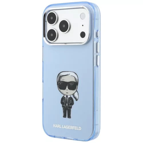 Karl Lagerfeld - HC MagSafe IML Ikonik Sketch Print (KLHMP18L6HKIKDB) - iPhone 18 Pro / iPhone 17 Pro - Blue