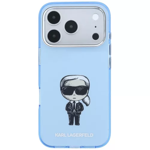 Karl Lagerfeld - HC MagSafe IML Ikonik Sketch Print (KLHMP18L6HKIKDB) - iPhone 18 Pro / iPhone 17 Pro - Blue
