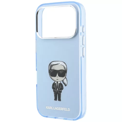 Karl Lagerfeld - HC MagSafe IML Ikonik Sketch Print (KLHMP18L6HKIKDB) - iPhone 18 Pro / iPhone 17 Pro - Blue