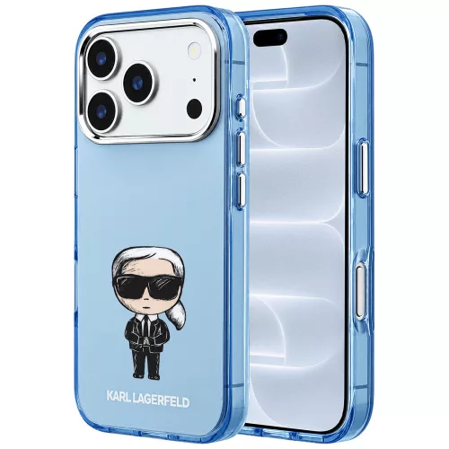Karl Lagerfeld - HC MagSafe IML Ikonik Sketch Print (KLHMP18L6HKIKDB) - iPhone 18 Pro / iPhone 17 Pro - Blue