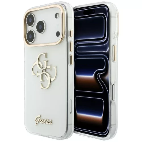 Guess - IML 4G Metal Script (GUHCP18L5HC4MLSH) - iPhone 18 Pro / iPhone 17 Pro - White