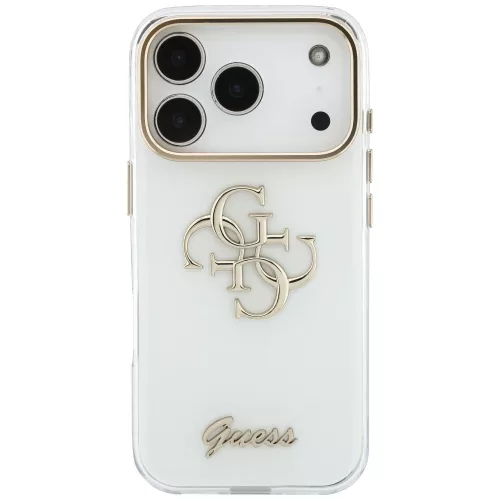 Guess - IML 4G Metal Script (GUHCP18L5HC4MLSH) - iPhone 18 Pro / iPhone 17 Pro - White