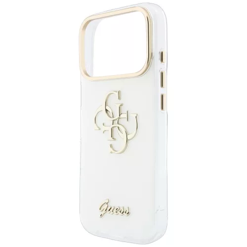 Guess - IML 4G Metal Script (GUHCP18L5HC4MLSH) - iPhone 18 Pro / iPhone 17 Pro - White