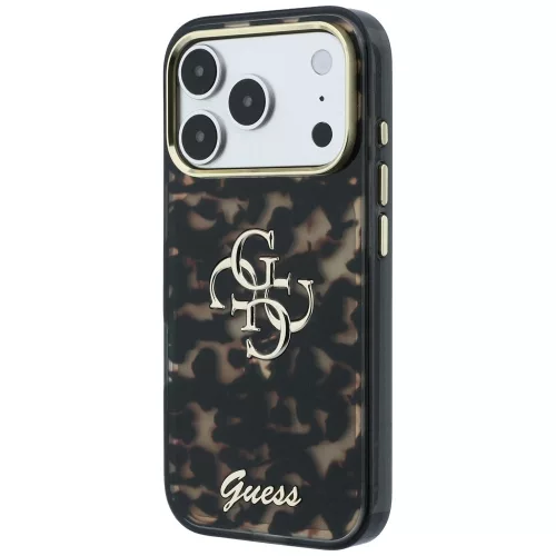 Guess - IML 4G Metal Script (GUHCP18L6HT4SMW) - iPhone 18 Pro / iPhone 17 Pro - Tortoise