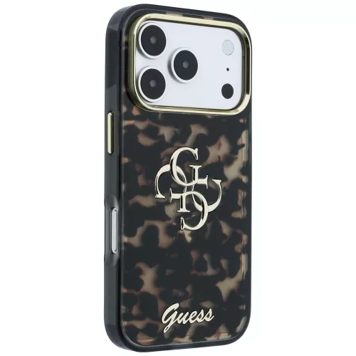 Guess - IML 4G Metal Script (GUHCP18L6HT4SMW) - iPhone 18 Pro / iPhone 17 Pro - Tortoise