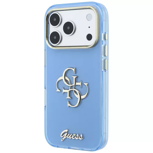 Guess - IML 4G Metal Script (GUHCP18L5HC4MLSL) - iPhone 18 Pro / iPhone 17 Pro - Light Blue