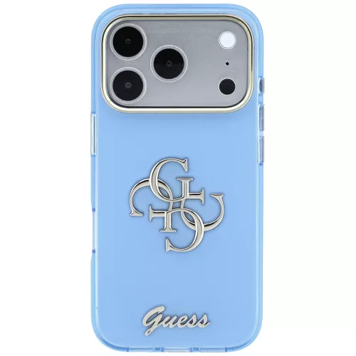 Guess - IML 4G Metal Script (GUHCP18L5HC4MLSL) - iPhone 18 Pro / iPhone 17 Pro - Light Blue