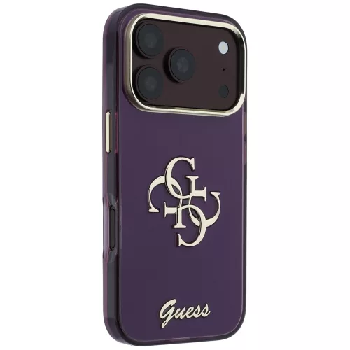 Guess - IML 4G Metal Script (GUHCP18L5HC4MLSU) - iPhone 18 Pro / iPhone 17 Pro - Burgundy