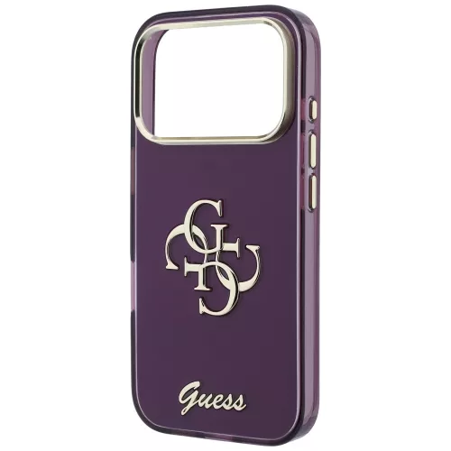 Guess - IML 4G Metal Script (GUHCP18L5HC4MLSU) - iPhone 18 Pro / iPhone 17 Pro - Burgundy