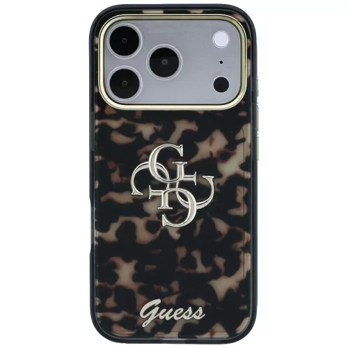 Guess - IML 4G Metal Script (GUHCP18X6HT4SMW) - iPhone 18 Pro Max / iPhone 17 Pro Max - Tortoise