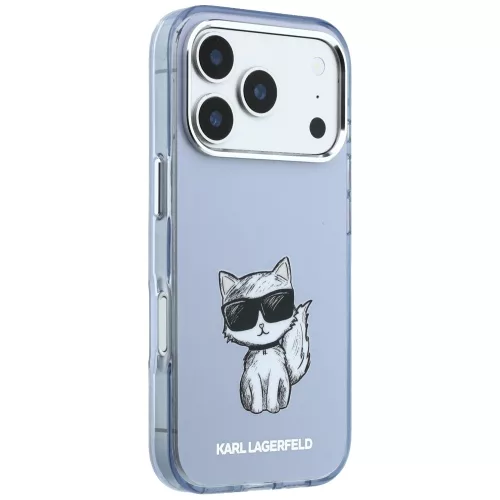 Karl Lagerfeld - IML Choupette Body Sketch Print MagSafe (KLHMP18L6HCIKDB) - iPhone 18 Pro / iPhone 17 Pro - Blue