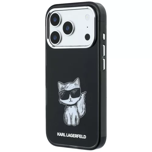 Karl Lagerfeld - IML Choupette Body Sketch Print MagSafe (KLHMP18L6HCIKDK) - iPhone 18 Pro / iPhone 17 Pro - Black