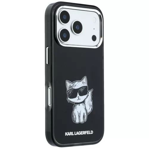 Karl Lagerfeld - IML Choupette Body Sketch Print MagSafe (KLHMP18L6HCIKDK) - iPhone 18 Pro / iPhone 17 Pro - Black