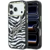 Karl Lagerfeld - HC MagSafe IML Signature Zebra Glitter Gold (KLHMP18L6HZSKPGD) - iPhone 18 Pro / iPhone 17 Pro - Black