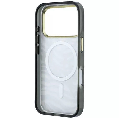Karl Lagerfeld - HC MagSafe IML Signature Zebra Glitter Gold (KLHMP18L6HZSKPGD) - iPhone 18 Pro / iPhone 17 Pro - Black
