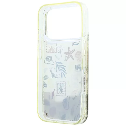 Karl Lagerfeld - Hardcase Liquid Glitter Beach and Sand (KLHCP18L6LCSPCE) - iPhone 18 Pro / iPhone 17 Pro - Beige