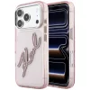 Karl Lagerfeld - IML Big Signature Resin Logo and Metal Frame (KLHCP18L6HCKSRP) - iPhone 18 Pro / iPhone 17 Pro - Pink
