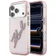 Karl Lagerfeld - IML Big Signature Resin Logo and Metal Frame (KLHCP18L6HCKSRP) - iPhone 18 Pro / iPhone 17 Pro - Pink