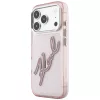 Karl Lagerfeld - IML Big Signature Resin Logo and Metal Frame (KLHCP18L6HCKSRP) - iPhone 18 Pro / iPhone 17 Pro - Pink
