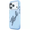 Karl Lagerfeld - IML Big Signature Resin Logo and Metal Frame (KLHCP18L6HCKSRB) - iPhone 18 Pro / iPhone 17 Pro - Blue
