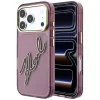 Karl Lagerfeld - IML Big Signature Resin Logo Metal Frame (KLHCP18X6HCKSRR) - iPhone 18 Pro Max / iPhone 17 Pro Max - Burgundy
