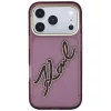 Karl Lagerfeld - IML Big Signature Resin Logo Metal Frame (KLHCP18X6HCKSRR) - iPhone 18 Pro Max / iPhone 17 Pro Max - Burgundy