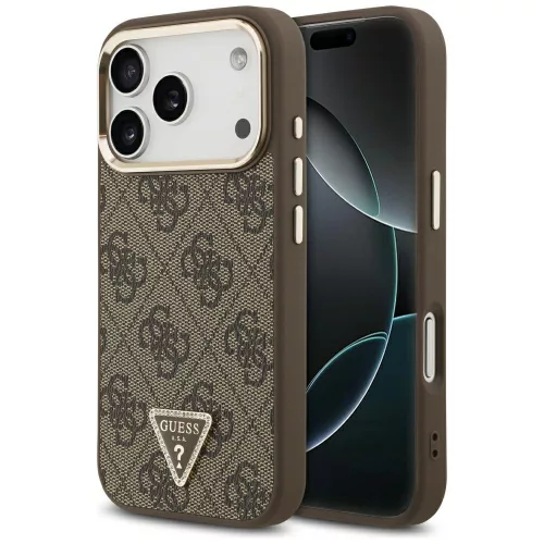 Guess - Hardcase 4G Triangle Logo MagSafe (GUHMP18LP4GTDGMW) - iPhone 18 Pro / iPhone 17 Pro - Brown