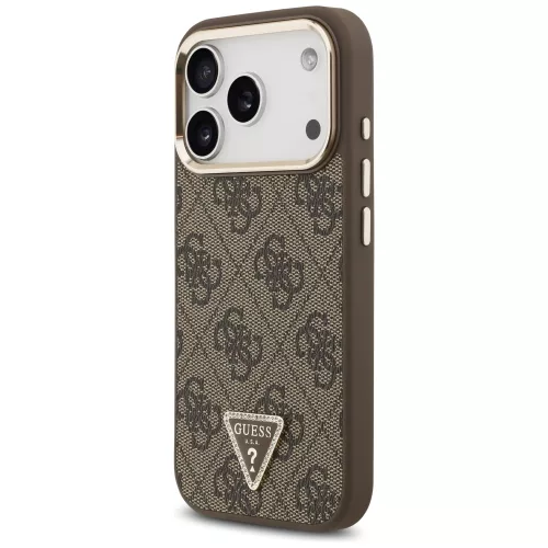 Guess - Hardcase 4G Triangle Logo MagSafe (GUHMP18LP4GTDGMW) - iPhone 18 Pro / iPhone 17 Pro - Brown