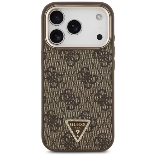 Guess - Hardcase 4G Triangle Logo MagSafe (GUHMP18LP4GTDGMW) - iPhone 18 Pro / iPhone 17 Pro - Brown