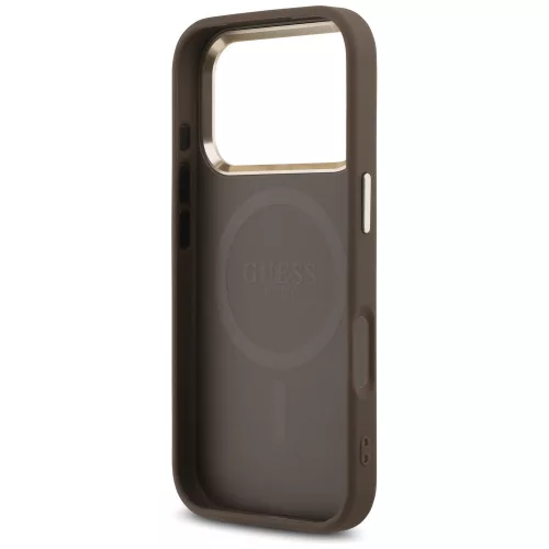 Guess - Hardcase 4G Triangle Logo MagSafe (GUHMP18LP4GTDGMW) - iPhone 18 Pro / iPhone 17 Pro - Brown