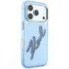 Karl Lagerfeld - IML Big Signature Resin Logo Metal Frame (KLHCP18X6HCKSRB) - iPhone 18 Pro Max / iPhone 17 Pro Max - Blue