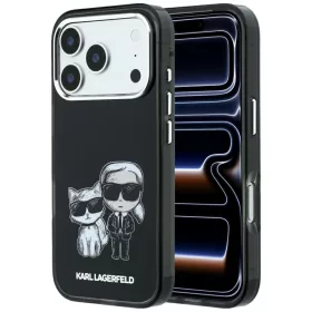   Karl Lagerfeld - Smooth Leather KC Bodies Sketch MagSafe (KLHMP18L6PWKCIDK) - iPhone 18 Pro / iPhone 17 Pro - Black