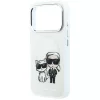 Karl Lagerfeld - Smooth Leather KC Bodies Sketch MagSafe (KLHMP18L6PWKCIDE) - iPhone 18 Pro / iPhone 17 Pro - Beige