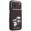 Karl Lagerfeld - Smooth Leather KC Bodies Sketch MagSafe (KLHMP18L6PWKCIDR) - iPhone 18 Pro / iPhone 17 Pro - Burgundy