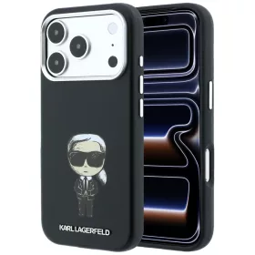   Karl Lagerfeld - Smooth Leather Ikonik Sketch MagSafe (KLHMP18L6PWKIKDK) - iPhone 18 Pro / iPhone 17 Pro - Black