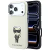 Karl Lagerfeld - Smooth Leather Ikonik Sketch MagSafe (KLHMP18L6PWKIKDE) - iPhone 18 Pro / iPhone 17 Pro - Beige
