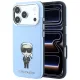 Karl Lagerfeld - Smooth Leather Ikonik Sketch MagSafe (KLHMP18L6PWKIKDB) - iPhone 18 Pro / iPhone 17 Pro - Blue