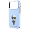 Karl Lagerfeld - Smooth Leather Ikonik Sketch MagSafe (KLHMP18L6PWKIKDB) - iPhone 18 Pro / iPhone 17 Pro - Blue