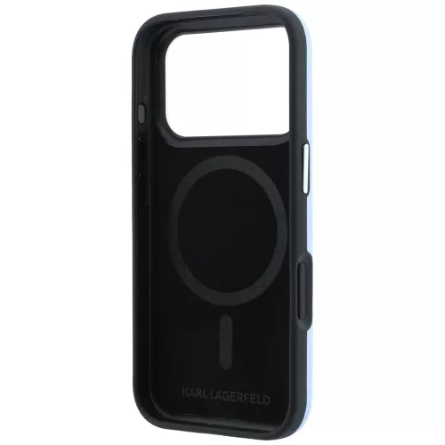 Karl Lagerfeld - Smooth Leather Ikonik Sketch MagSafe (KLHMP18L6PWKIKDB) - iPhone 18 Pro / iPhone 17 Pro - Blue