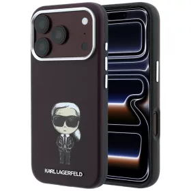   Karl Lagerfeld - Smooth Leather Ikonik Sketch MagSafe (KLHMP18L6PWKIKDR) - iPhone 18 Pro / iPhone 17 Pro - Burgundy