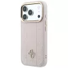 Guess - Leather Stripe Peony 4G MagSafe (GUHMP18X6PGSU4EP) - iPhone 18 Pro / iPhone 17 Pro - Pink