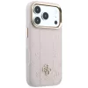 Guess - Leather Stripe Peony 4G MagSafe (GUHMP18X6PGSU4EP) - iPhone 18 Pro / iPhone 17 Pro - Pink