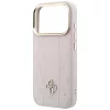 Guess - Leather Stripe Peony 4G MagSafe (GUHMP18X6PGSU4EP) - iPhone 18 Pro / iPhone 17 Pro - Pink