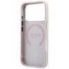 Guess - Leather Stripe Peony 4G MagSafe (GUHMP18X6PGSU4EP) - iPhone 18 Pro / iPhone 17 Pro - Pink