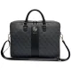 Guess - Computer Bag 4G Round Classic Logo Stripe (GUCB166PG4S4RK) - 16", Eco-Leather, Zipper, Adjustable Strap - Black