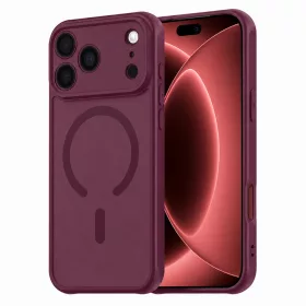   Techsuit - HaloFrost II MagSafe - iPhone 18 Pro Max / iPhone 17 Pro Max - Dark Cherry