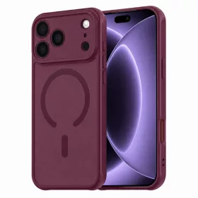   Techsuit - HaloFrost II MagSafe - iPhone 18 Pro / iPhone 17 Pro - Dark Cherry